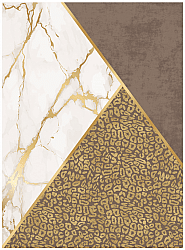 Wilton-Teppich - Granada (braun/weiß/gold)