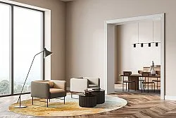 Rund Teppich - Amadora (gold)