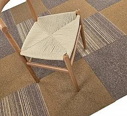 Teppichboden - Almeria Teppichfliesen 24 Stk. (braun)