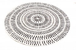 Rund Teppich - Brussels Night (grau)