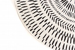 Rund Teppich - Brussels Night (grau)