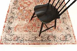 Rund Teppich - Douz (rot/multi)