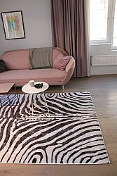 Wilton-Teppich - Zebra (schwarz/weiß)