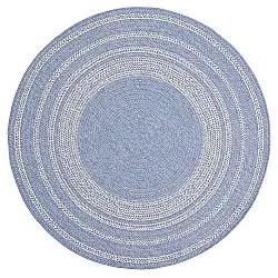 Rund Teppich - Indoor/Outdoor Angus (blau)