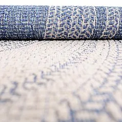 Rund Teppich - Indoor/Outdoor Angus (blau)