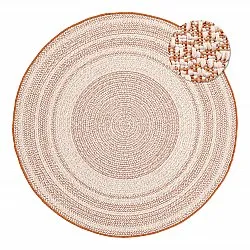 Rund Teppich - Indoor/Outdoor Angus (rot)