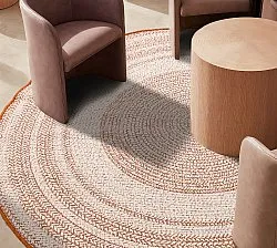 Rund Teppich - Indoor/Outdoor Angus (rot)