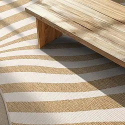 Teppich für innen und außen - utomhusmatta - Remina (natur/weiß)