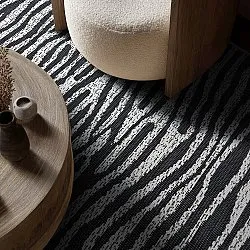 Teppich für innen und außen - utomhusmatta - Vaura (schwarz/weiß)