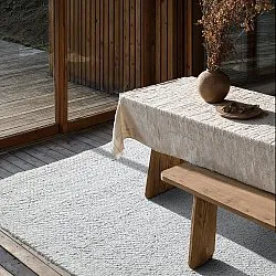Teppich für innen und außen - Arco Wool Look (grau/beige)