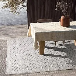 Teppich für innen und außen - Todi Wool Look (grau/beige)