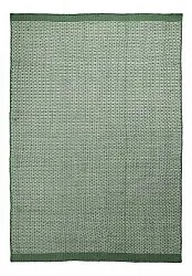 Teppich für innen und außen - Coastal Wool Look (grün/weiß)