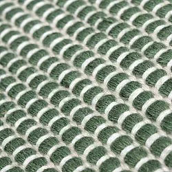 Teppich für innen und außen - Coastal Wool Look (grün/weiß)