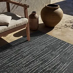 Teppich für innen und außen - Ragusa (schwarz/creme)