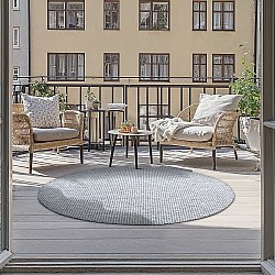 Rund Teppich - Bergen (grau)