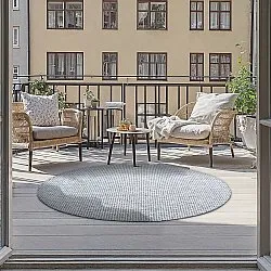 Rund Teppich - Bergen (grau)