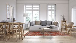 Wilton-Teppich - Soussi (rot/multi)