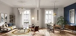 Wilton-Teppich - Olympia (beige/braun)