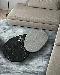 Rund Teppich - Jodhpur Special Luxury Edition (blau/grau)