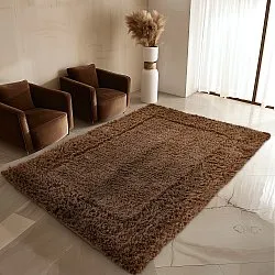 Hochflorteppiche - Aline Natural Cotton Shaggy (braun)