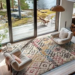 Hochflorteppiche - Maloney Natural Cotton Shaggy (multi)