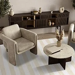 Baumwollteppich - Nilo (beige)