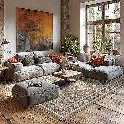 Wilton-Teppich - Ember (beige/offwhite)
