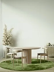 Runde Teppiche - Aranga Super Soft Fur (olivengrün)
