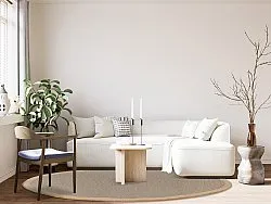 Rund Teppich (sisal) - Agave (helltaupe)