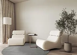 Rund Teppich - Vevila (grau)