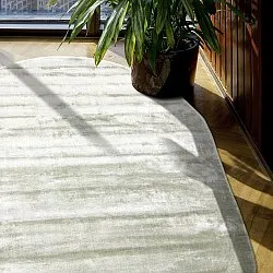 Ovaler viskose-teppich - Jodhpur Special Luxury Edition (grün)