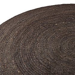 Runder Juteteppich - Amasia (dunkles taupe)