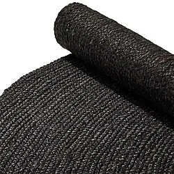 Runder Juteteppich - Amasia (schwarz)