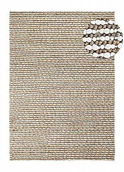 Juteteppich - Bally Jute/wool Bubble (natur/weiß)