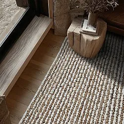 Juteteppich - Bally Jute/wool Bubble (natur/weiß)