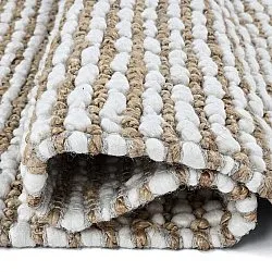 Juteteppich - Bally Jute/wool Bubble (natur/weiß)