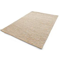 Juteteppich - Howrah Braided Jute (natur/weiß)