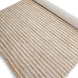 Juteteppich - Howrah Braided Jute (natur/weiß)