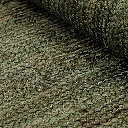 Juteteppich - Senaki (militärgrün/weiß)