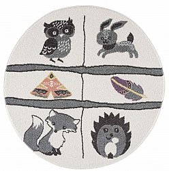 Kinderteppich - Animals Rund (multi)