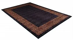 Wilton-Teppich - Kuba (schwarz/braun)