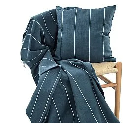 Kissenbezug - Martina Stripe (blau/weiß)