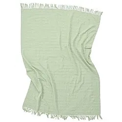 Decken - Nalani cotton throw (hellgrün)