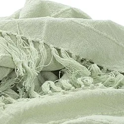 Decken - Nalani cotton throw (hellgrün)