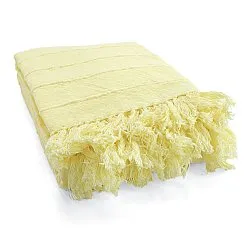 Decken - Nalani cotton throw (hellgelb)