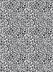 Wilton-Teppich - Leopard (schwarz/weiß)