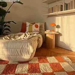Hochflorteppiche - Maranello Natural Cotton Shaggy (orange)