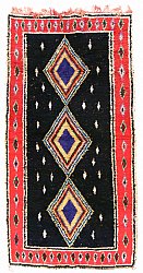Marokkanische Berber Teppich Boucherouite 310 x 140 cm