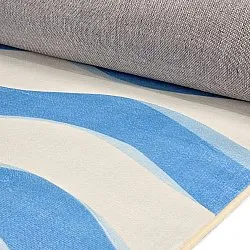 Wilton-Teppich - Marsala (blau/weiß)