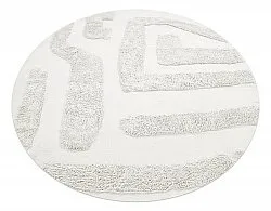 Runde Teppiche - Alexa Natural Cotton Shaggy (offwhite)